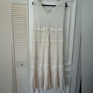 3.1 Phillip Lim Ivory Pleated Maxi Dress